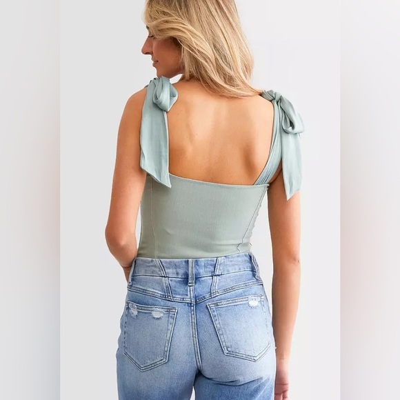 Free People Lola Bodysuit sea mist XS - Picture 3 of 6